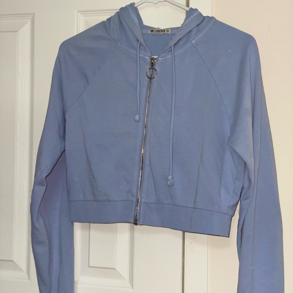 Womens Forever 21 Cropped Sweatshirt